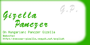 gizella panczer business card